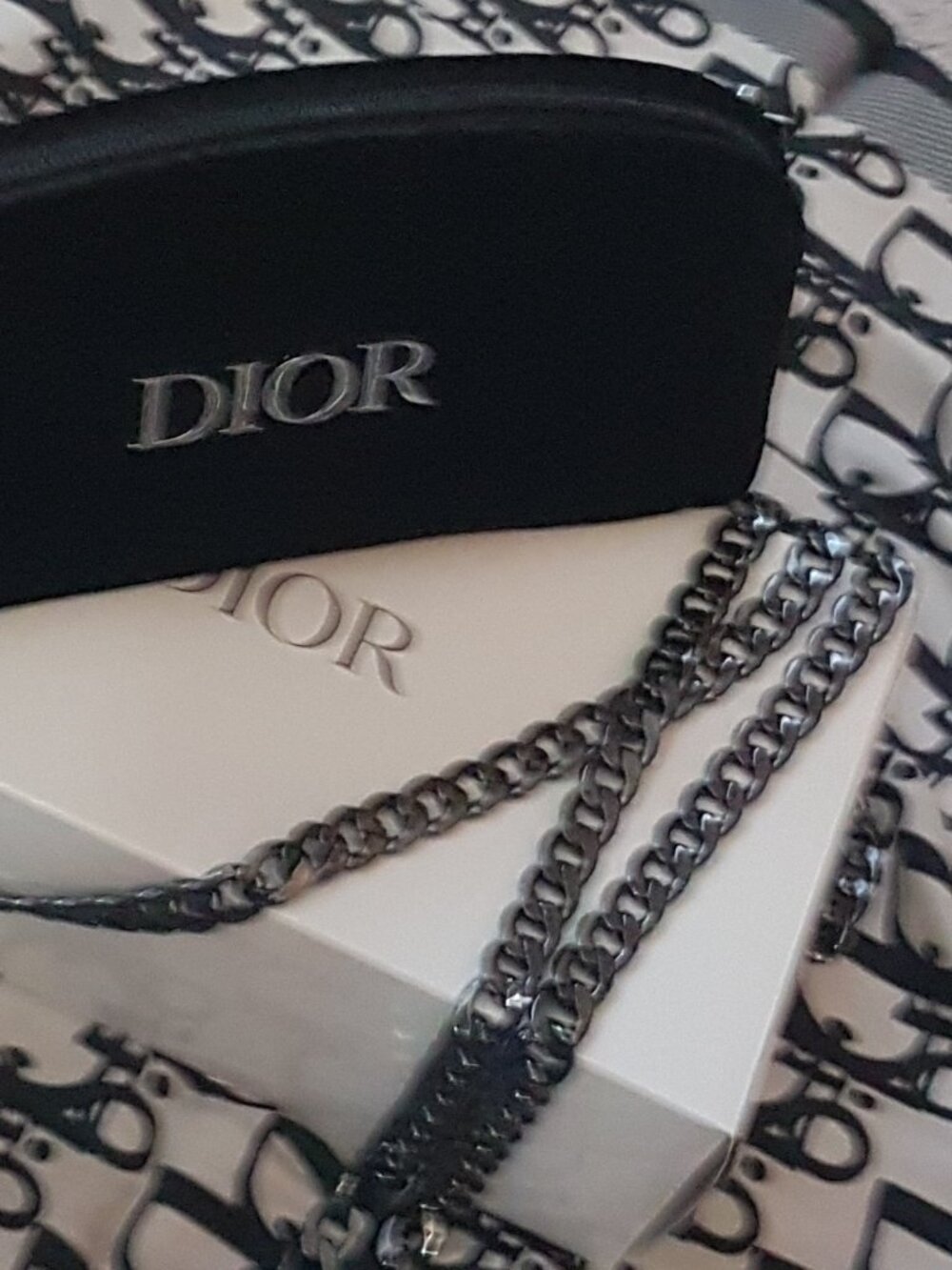 Dior Black Velvet Cosmetic Bag